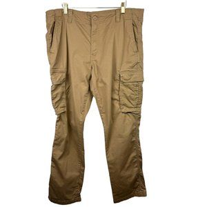 Goodfellow And Co Pants Mens 36W 32L Tan Khaki Cargo Straight Leg Casual